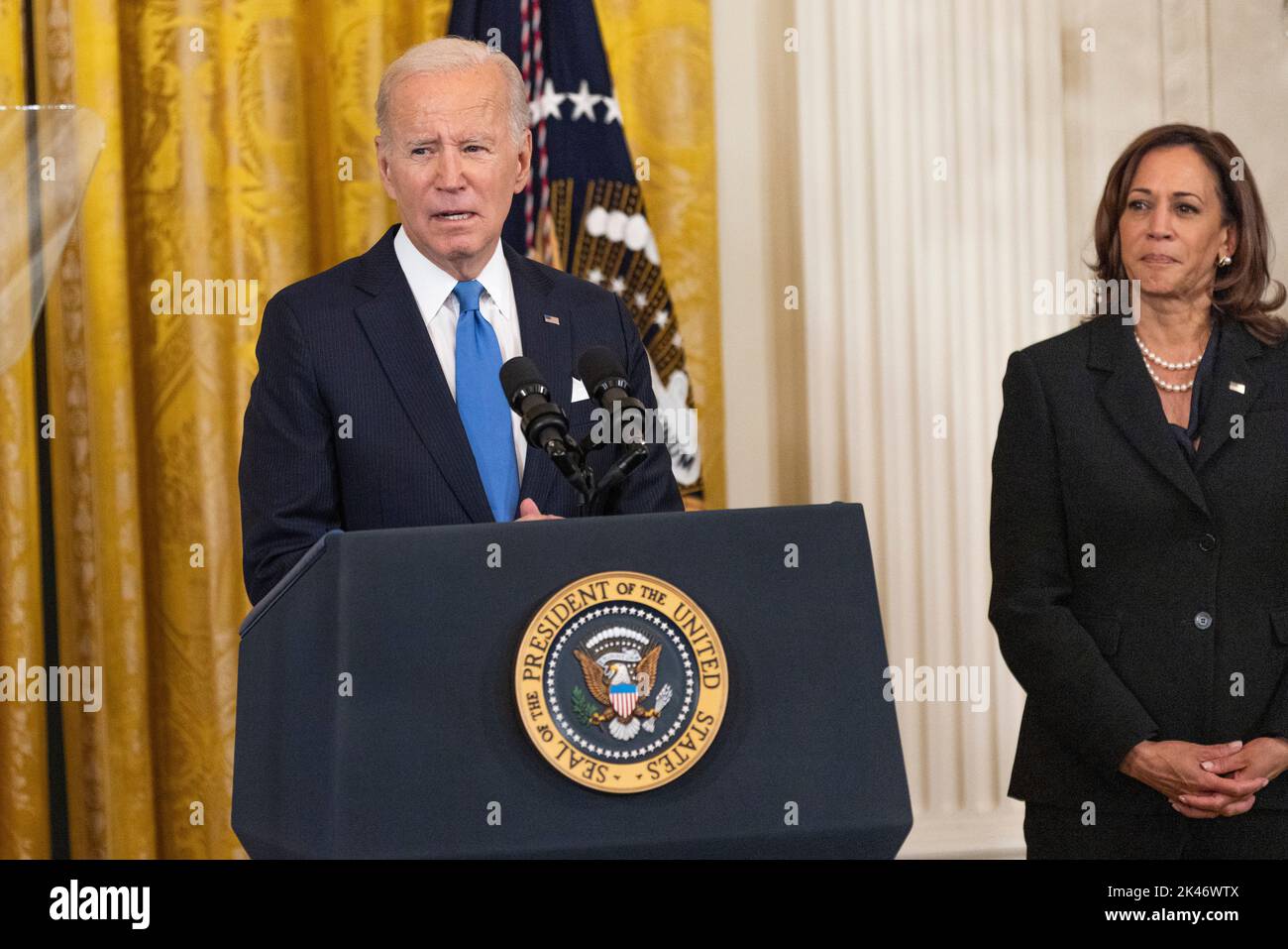 Washington DC, USA. 30th Sep, 2022. President Joe Biden speaks during ...
