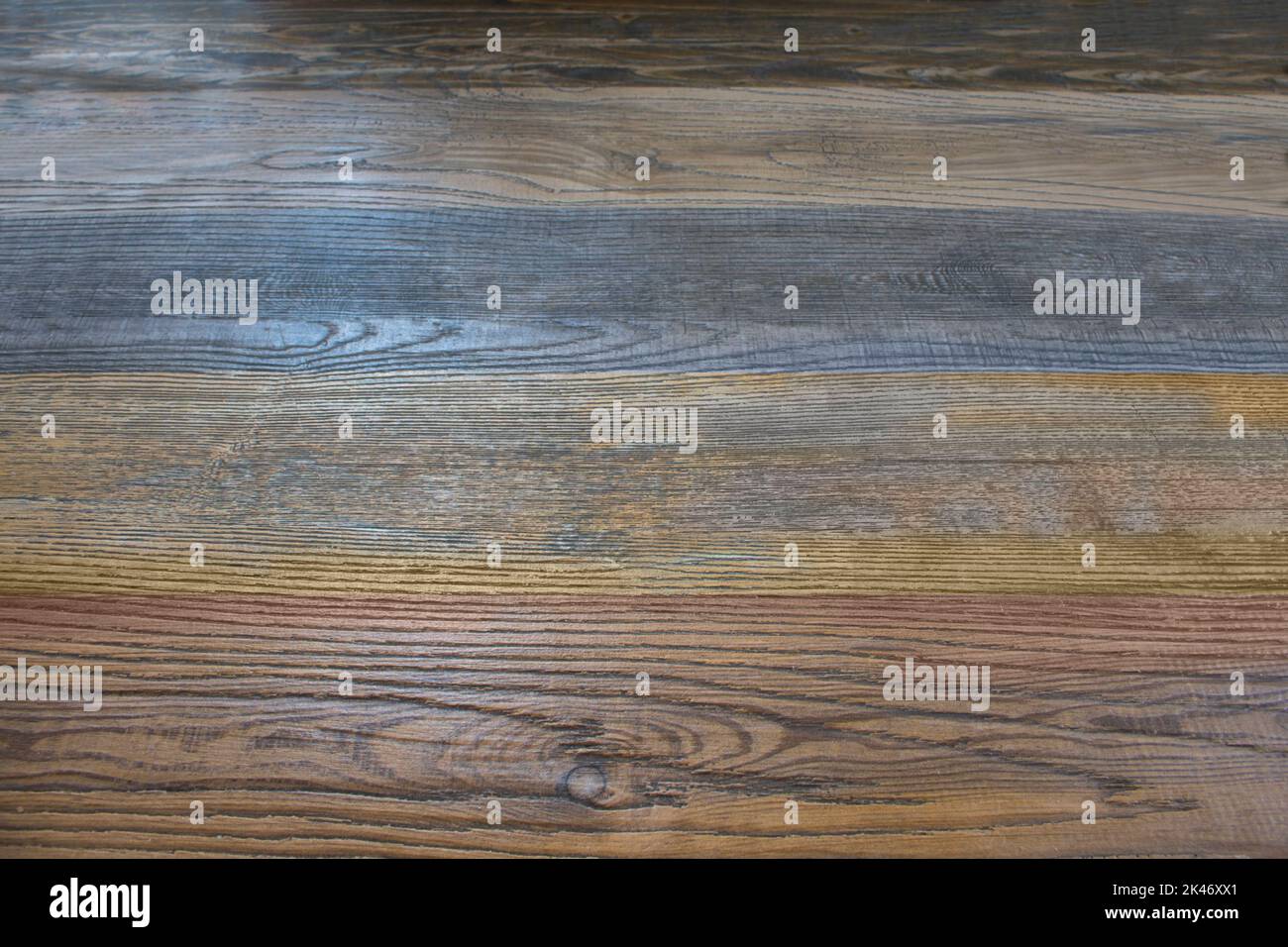 Table top surface wood plancks in perspective Stock Photo Alamy