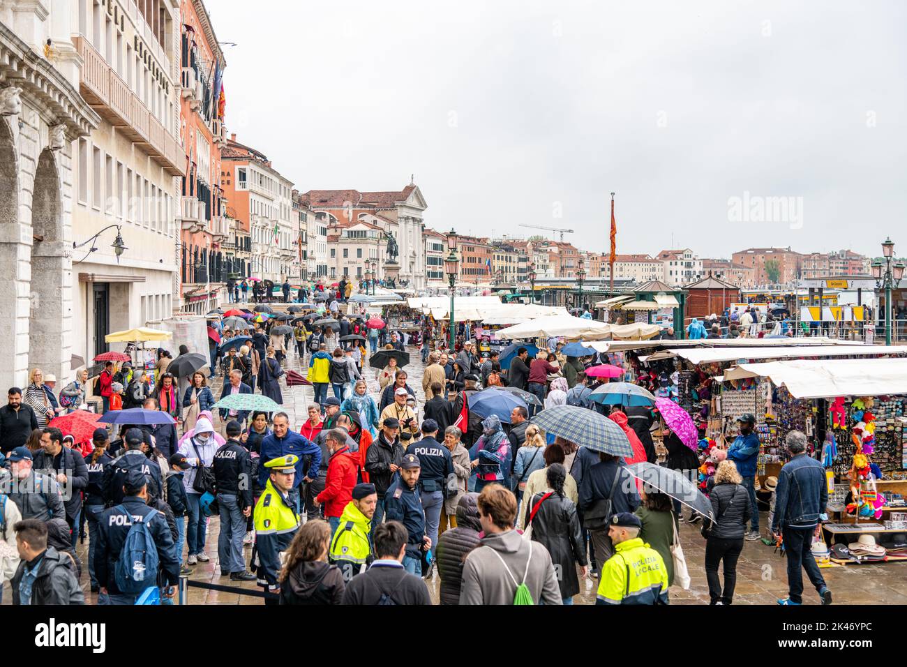 Riva Promenade bustling with people