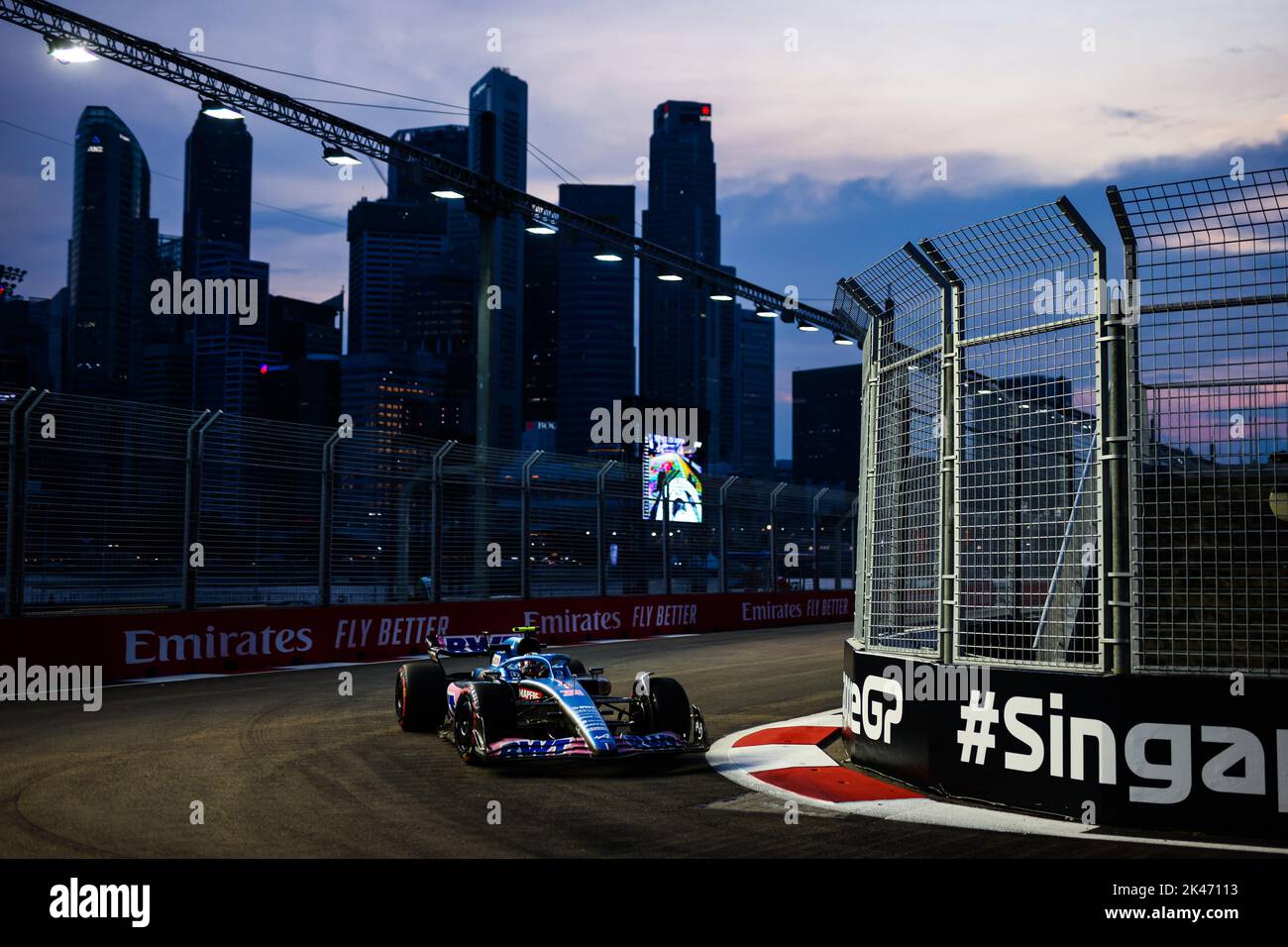 Singapore. 30th Sep, 2022. 31 OCON Esteban (fra), Alpine F1 Team A522