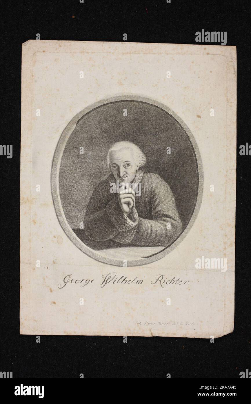 George R Richter Portrait of George Wilhelm Richter Stock Photo - Alamy