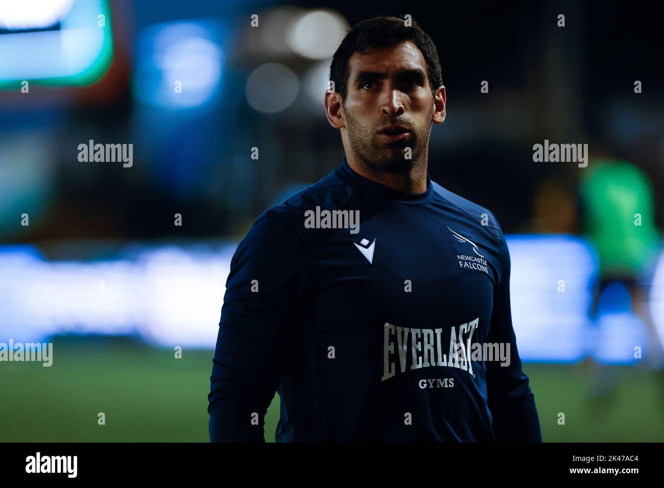 Newcastle, UK. 10th Sep, 2022. Matias Orlando of Newcastle Falcons before the Gallagher Premiership match between Newcastle Falcons and Bristol at Kingston Park, Newcastle on Friday 30th September 2022. (Credit: Chris Lishman | MI News) Credit: MI News & Sport /Alamy Live News Stock Photo