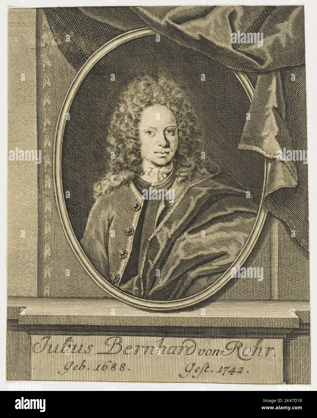 Portrait of Julius Bernhard von Rohr Stock Photo - Alamy