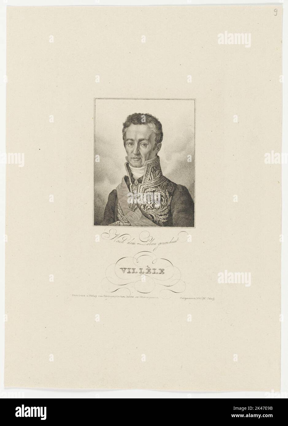 Bildnis of the Joseph de Villèle Stock Photo Alamy