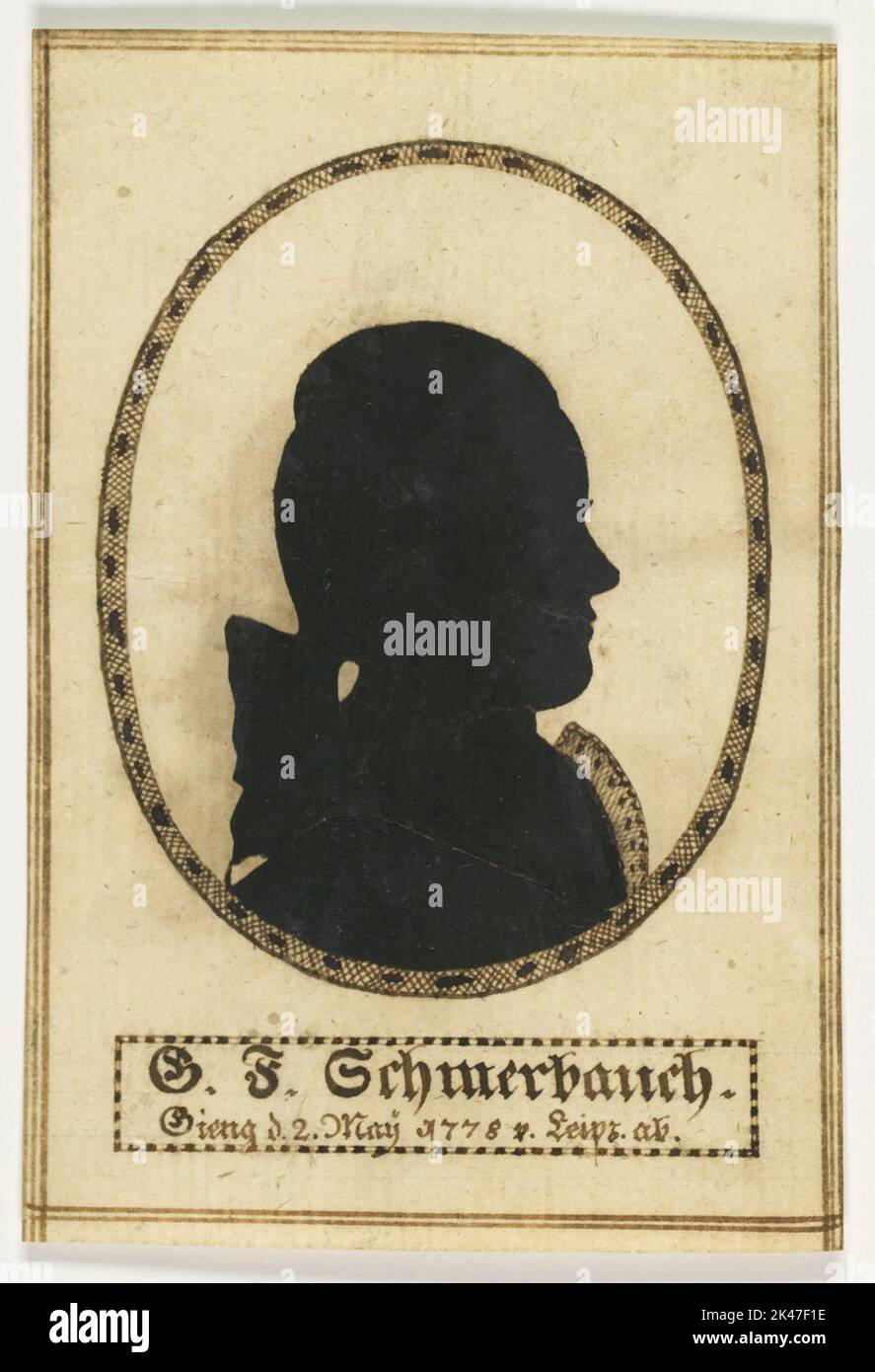 Portrait of G. F. Schmerbauch Stock Photo