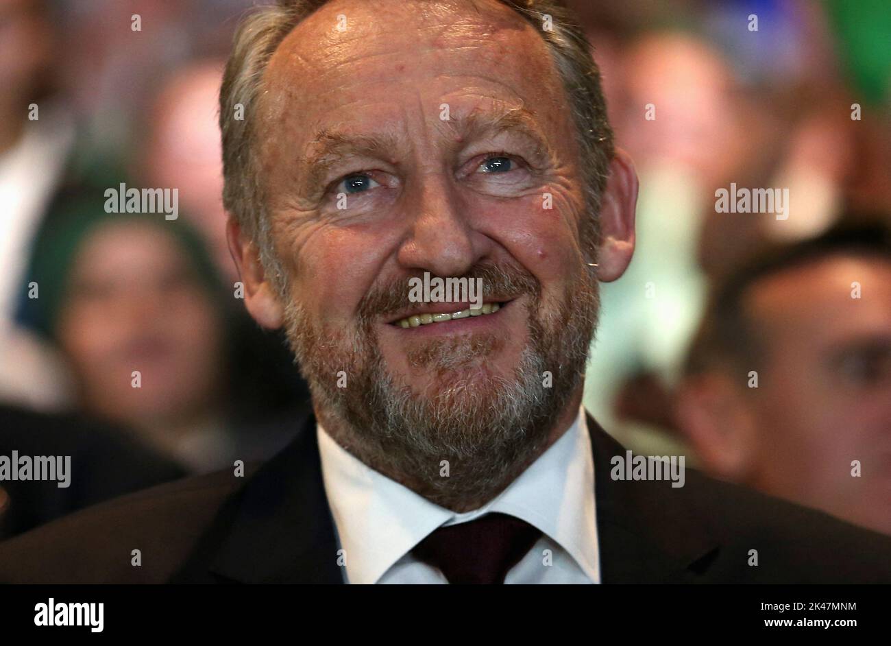 Bakir Izetbegovic of the Party of Democratic Action and Bosniak candidate of the Tri-partite Bosnian Presidency attends a final rally in Sarajevo, Bosnia and Herzegovina, September 30, 2022.REUTERS/Dado Ruvic Stock Photo