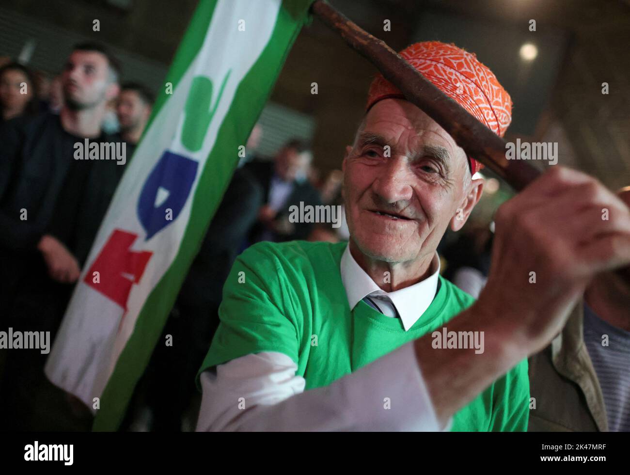Party of Democratic Action (SDA) supporters attend a final rally in Sarajevo, Bosnia and Herzegovina, September 30, 2022.REUTERS/Dado Ruvic Stock Photo