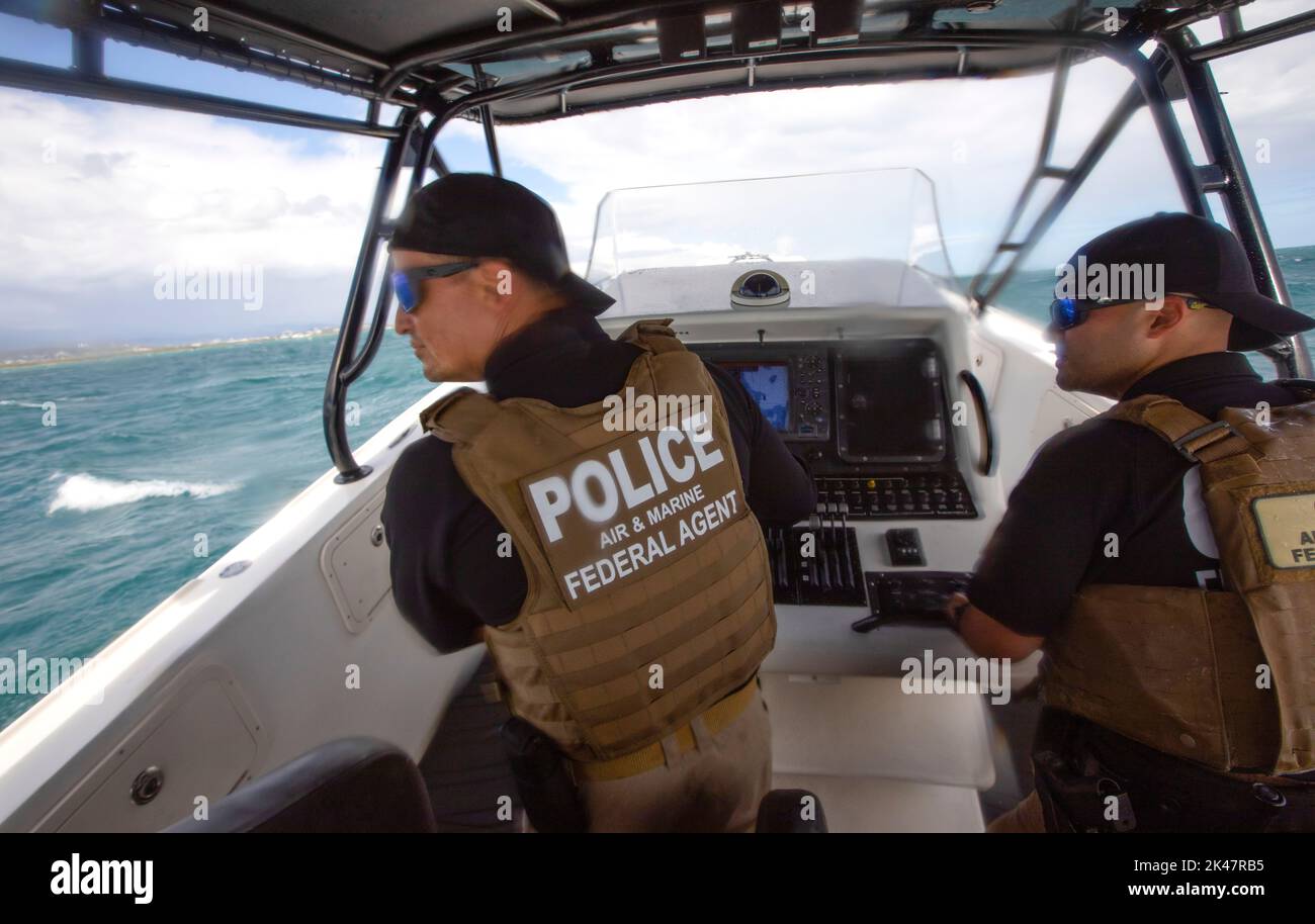 Marine interdiction agents with U.S. Customs and Border Protection Air