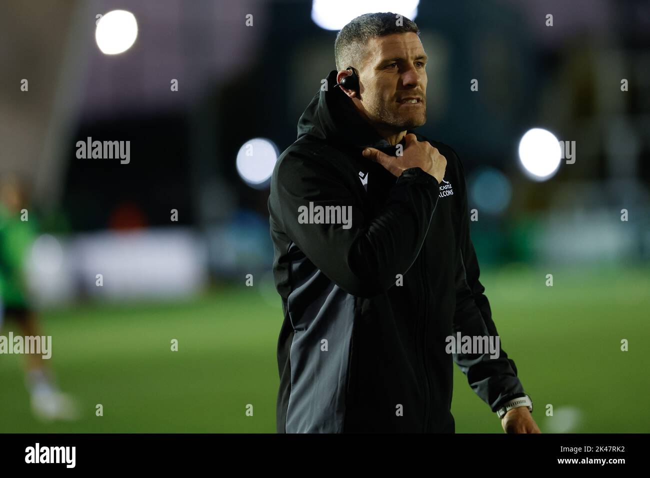 Newcastle, UK. 10th Sep, 2022. Mark Wilson (Falcons assistant coach) is pictured before the Gallagher Premiership match between Newcastle Falcons and Bristol at Kingston Park, Newcastle on Friday 30th September 2022. (Credit: Chris Lishman | MI News) Credit: MI News & Sport /Alamy Live News Stock Photo