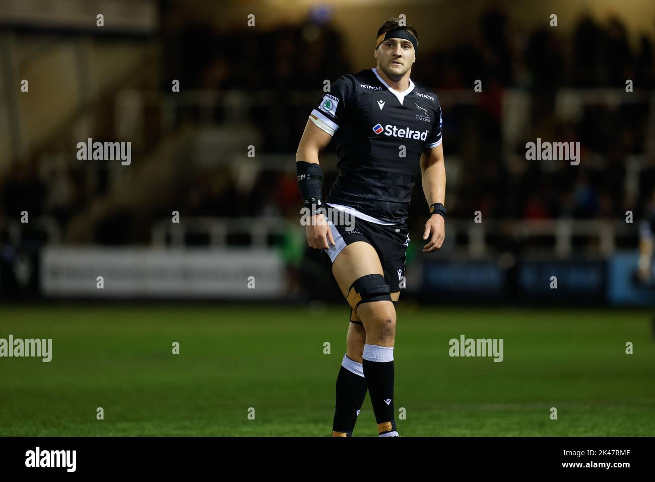 Newcastle, UK. 10th Sep, 2022. Sean Robinson of Falcons looks on during the Gallagher Premiership match between Newcastle Falcons and Bristol at Kingston Park, Newcastle on Friday 30th September 2022. (Credit: Chris Lishman | MI News) Credit: MI News & Sport /Alamy Live News Stock Photo
