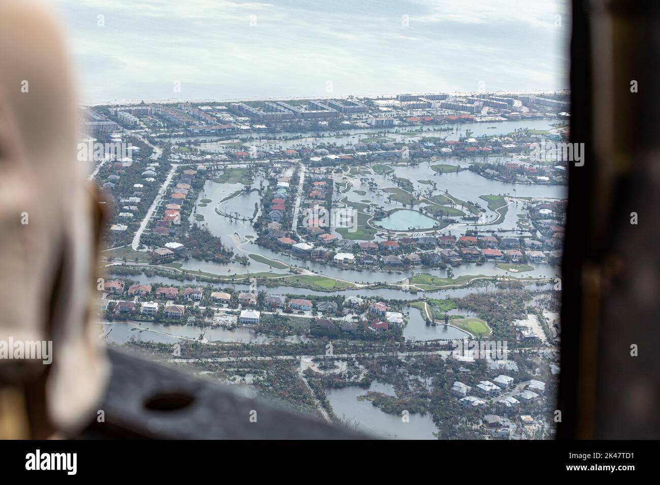An Air and Marine Operations UH60 air crew flew along the Florida