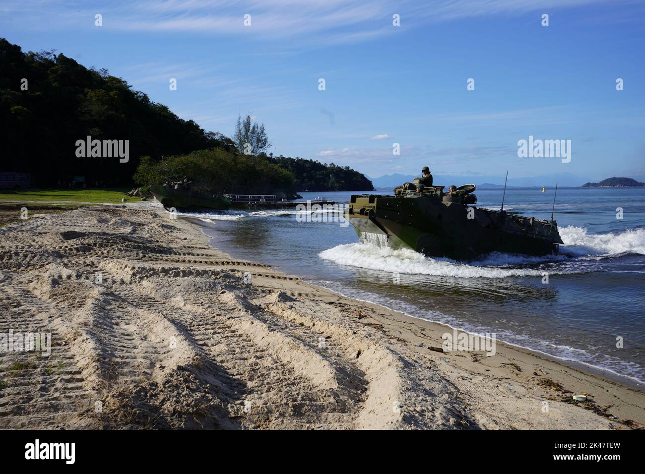 Marines from Brazil’s Amphibious Vehicle Battalion (Batalhao de ...