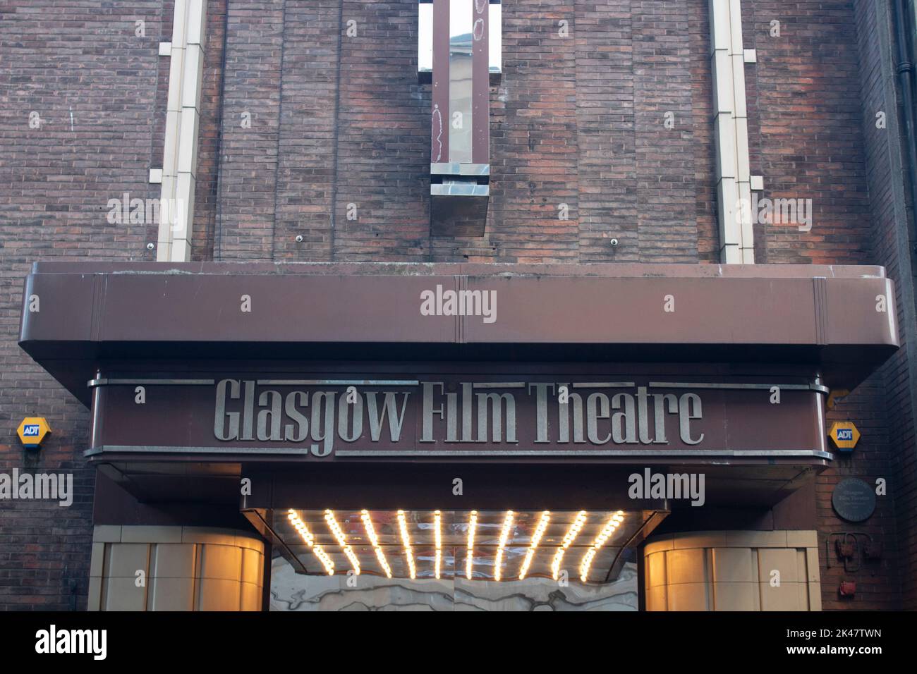 The art deco exterior of the Glasgow Film Theatre (GFT) Rose Street, an