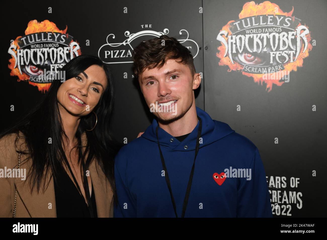 Crawley, UK. Friday 30 September 2022. Celebrities brave the scares at Tulleys Shocktober Fest VIP launch night. Credit: Thomas Faull/Alamy Live News Stock Photo