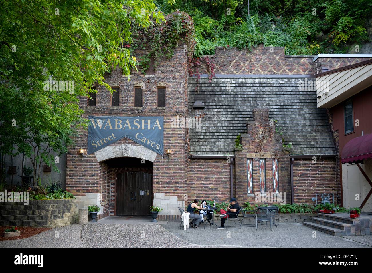 Wabasha Street Caves entrance Stock Photo Alamy
