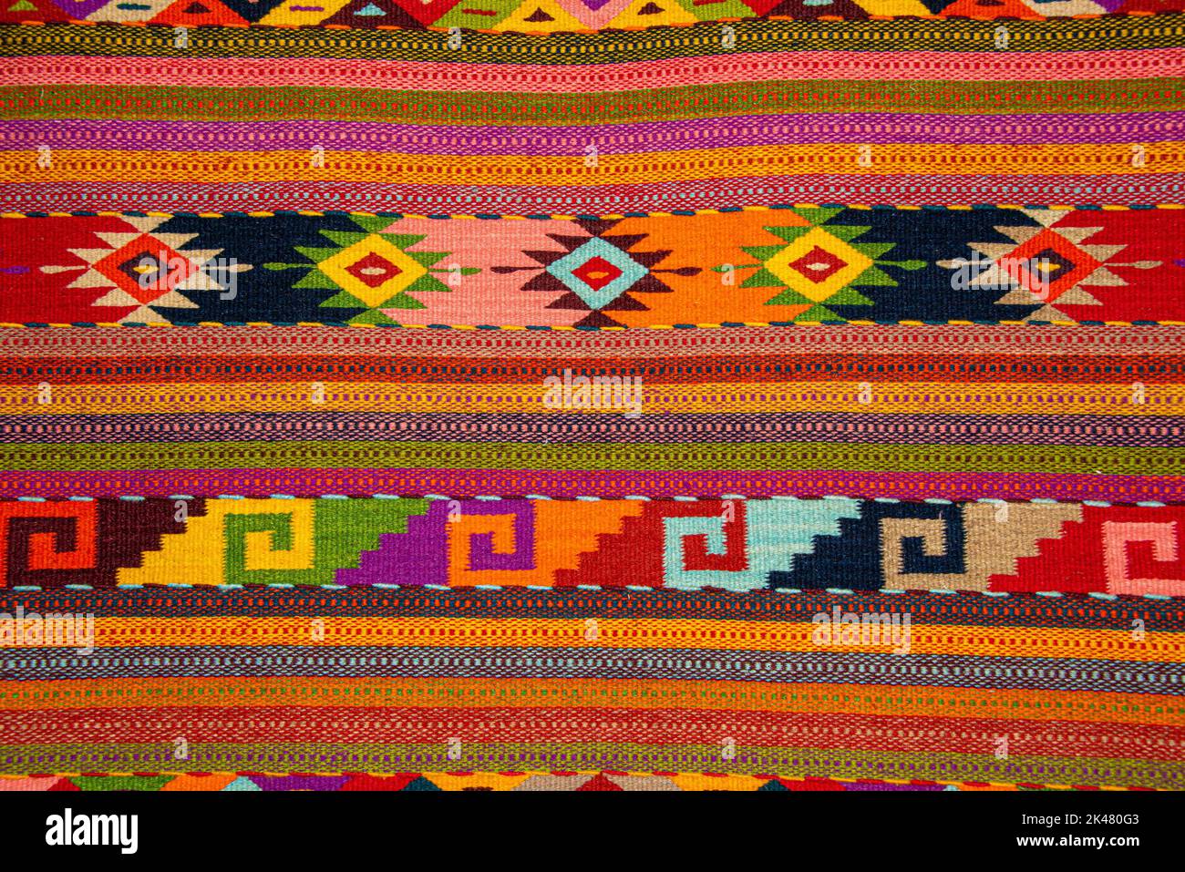 Textile made by artisans of Oaxaca, Mexico Stock Photo Alamy