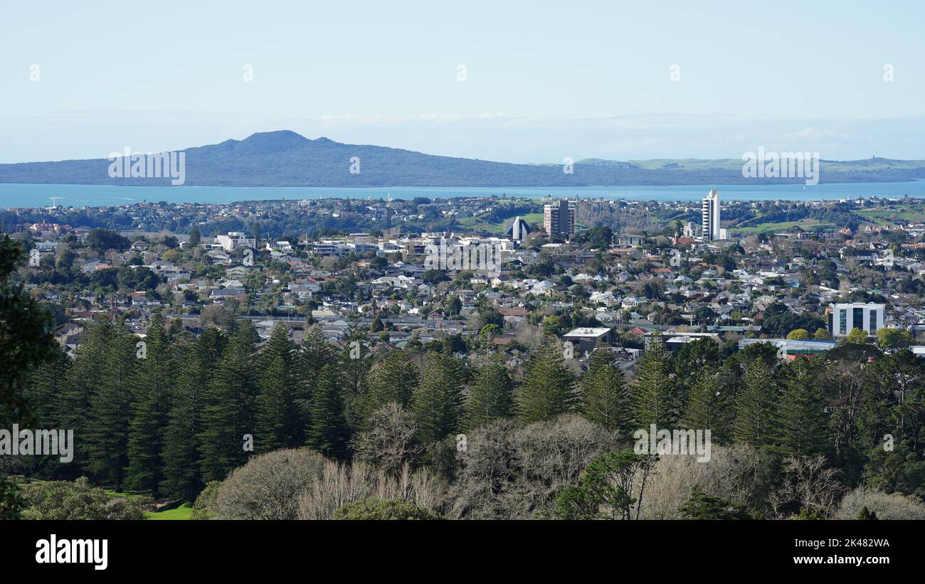 Overlooking the Auckland suburb of Remuera, New Zealand Stock Photo