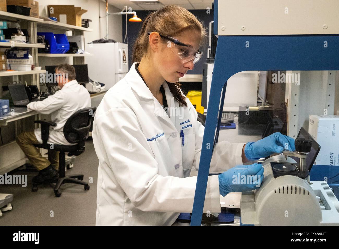 Scientists with CBP Laboratories and Scientific Services conduct drug