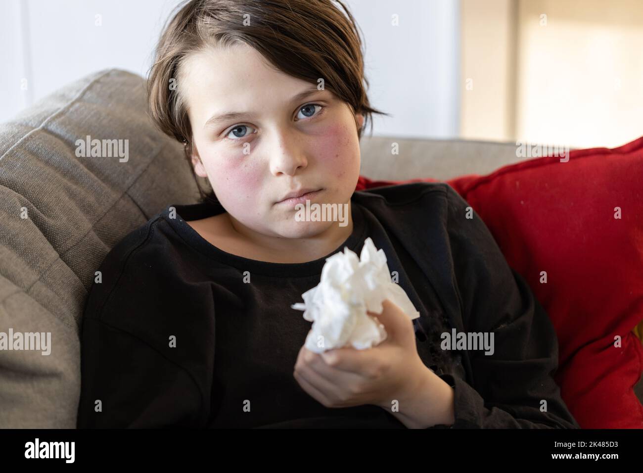 Red cheeks ill hires stock photography and images Alamy