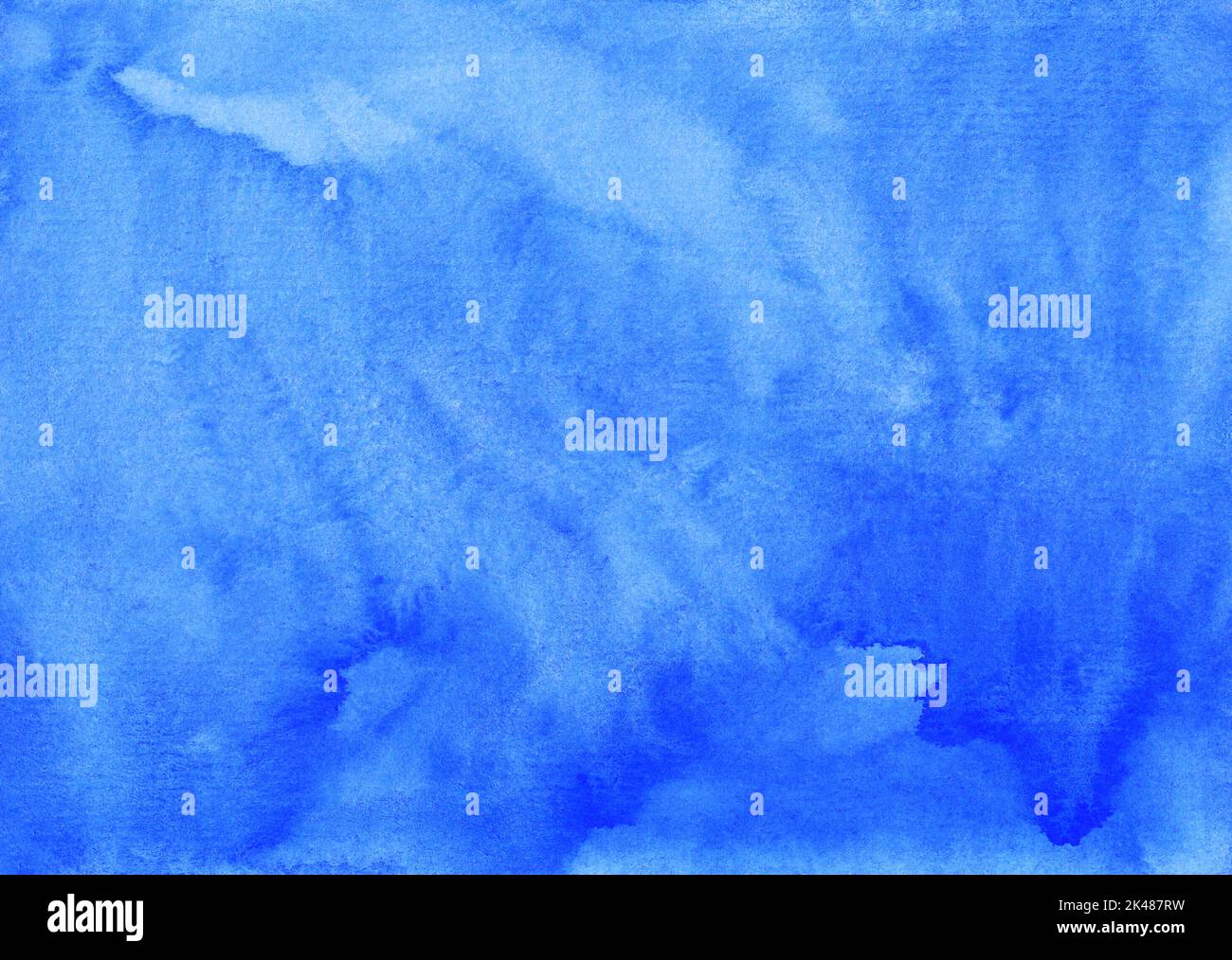 Watercolor deep blue background texture hand painted. Aquarelle sky ...