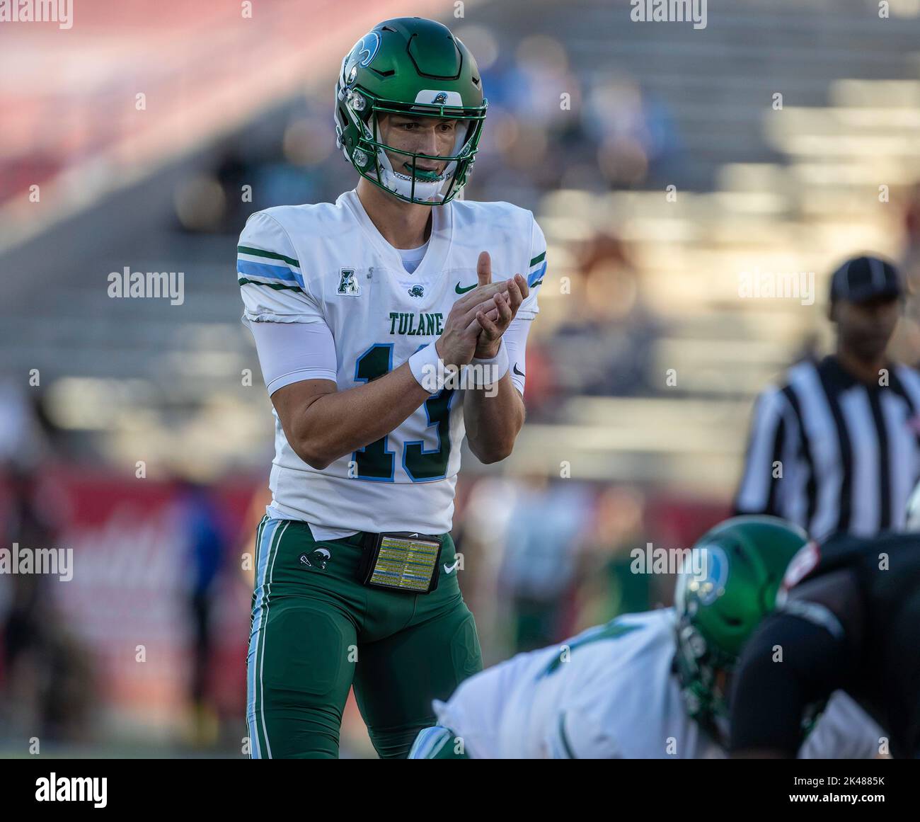September 30, 2022 Tulane quarterback Justin Ibieta (13) during a
