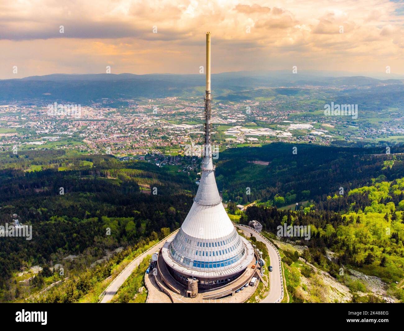 Jested Build Jested mountain unique building hi-res stock photography and images - Alamy