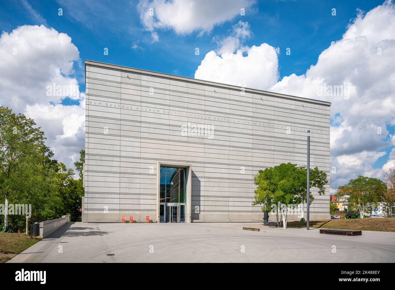 Weimar, Germany - September 01, 2022: Exterior view ot the Bauhaus Stock Photo