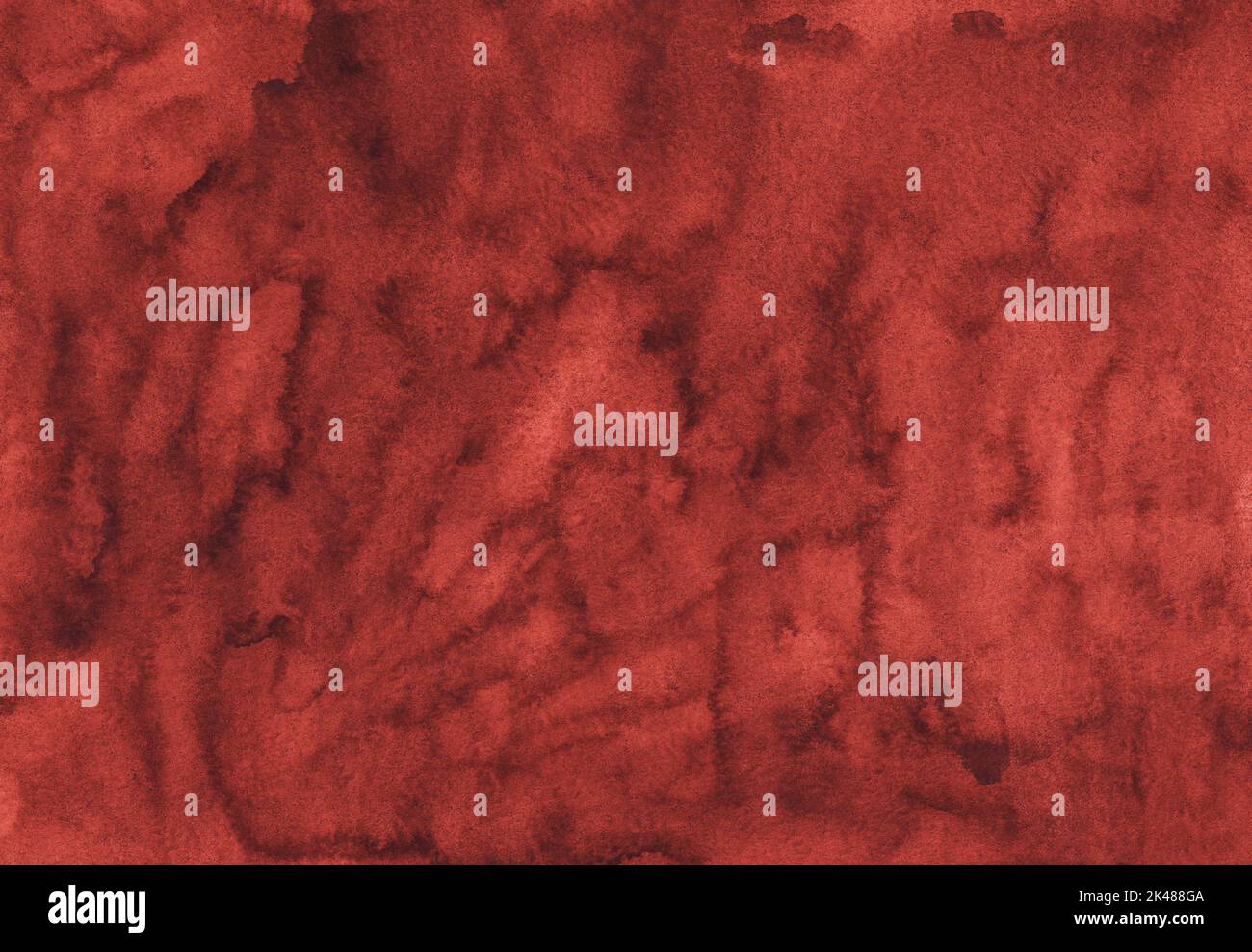 Watercolor dark red texture background hand painted. Watercolour old