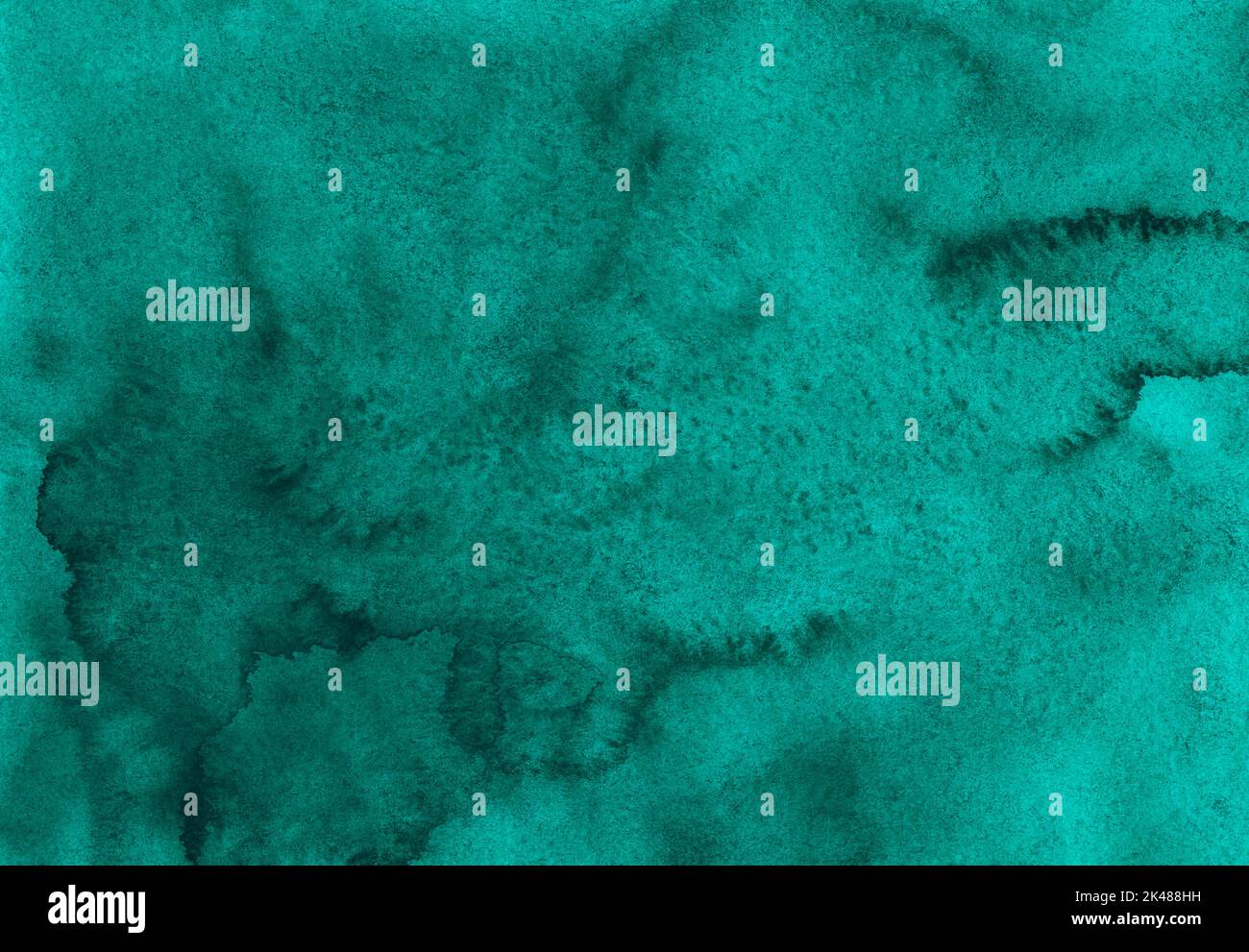 Watercolor deep sea green background texture. Aquarelle abstract ...