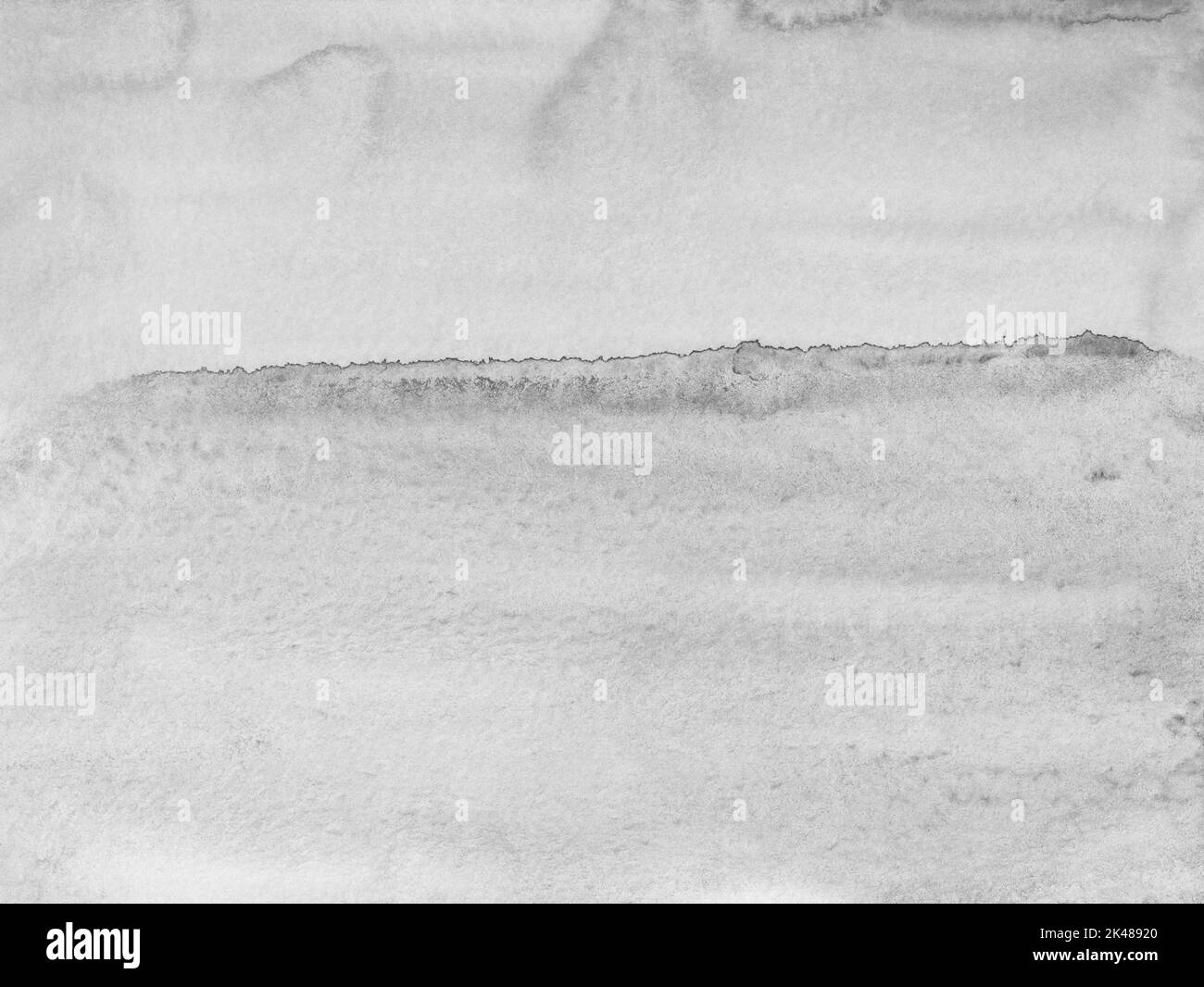 Watercolor light gray background. Abstract painting. Watercolour black