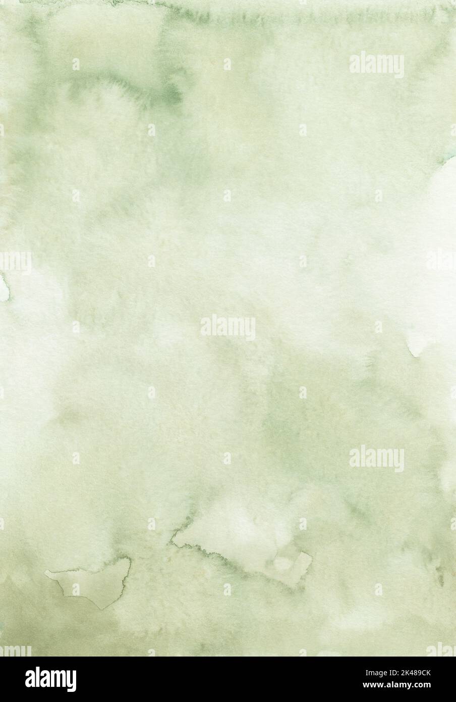 Abstract light khaki green watercolor background texture, hand painted