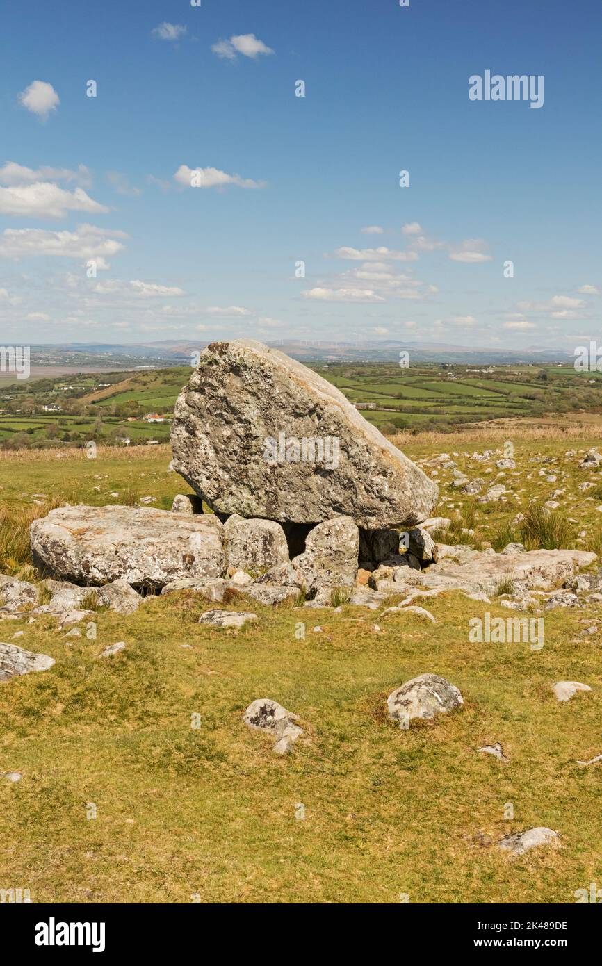 Arthur's Stone (Neolithic burial chamber 2500 BC), Cefn Bryn, Gower