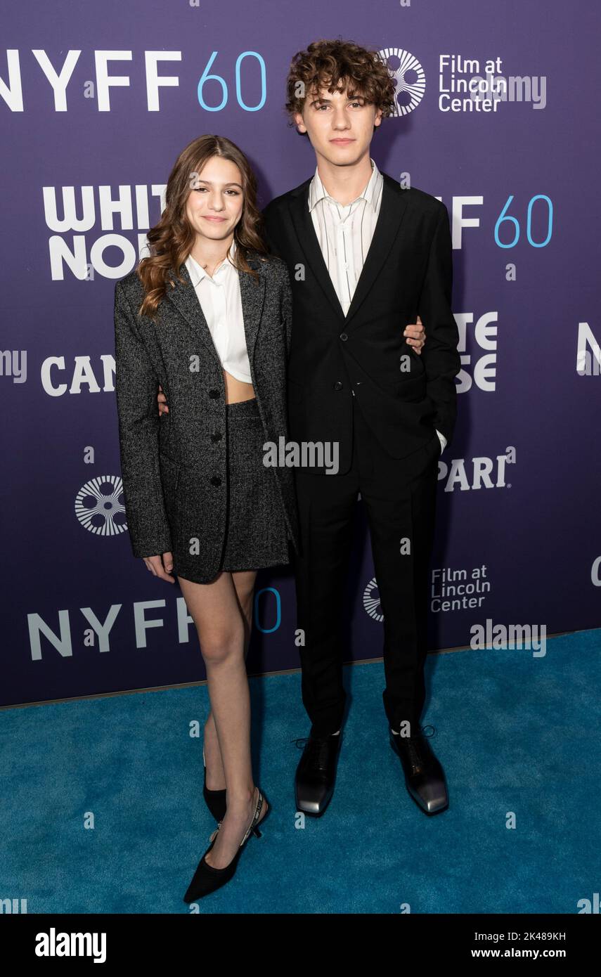 New York, NY - September 30, 2022: May Nivola and Sam Nivola attend