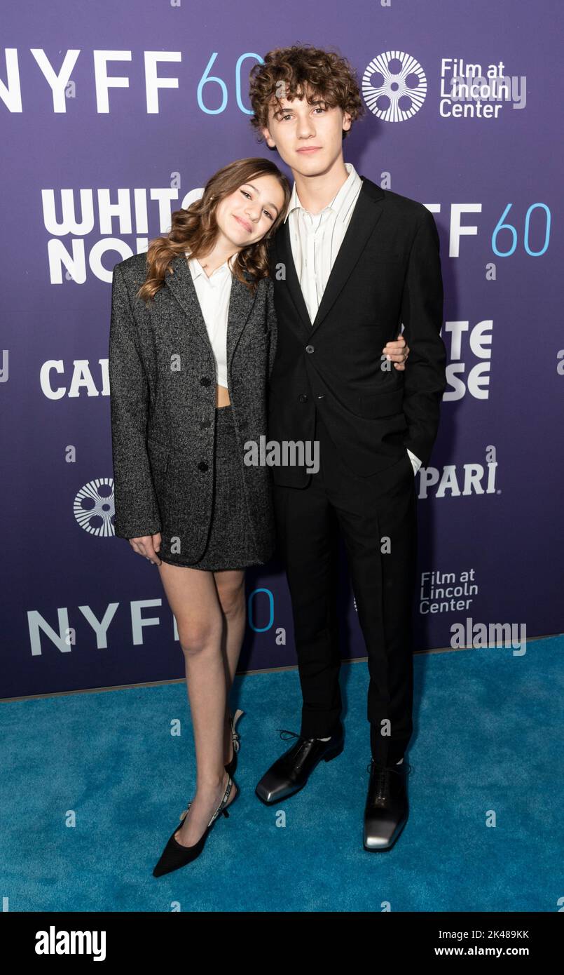 New York, NY - September 30, 2022: May Nivola and Sam Nivola attend