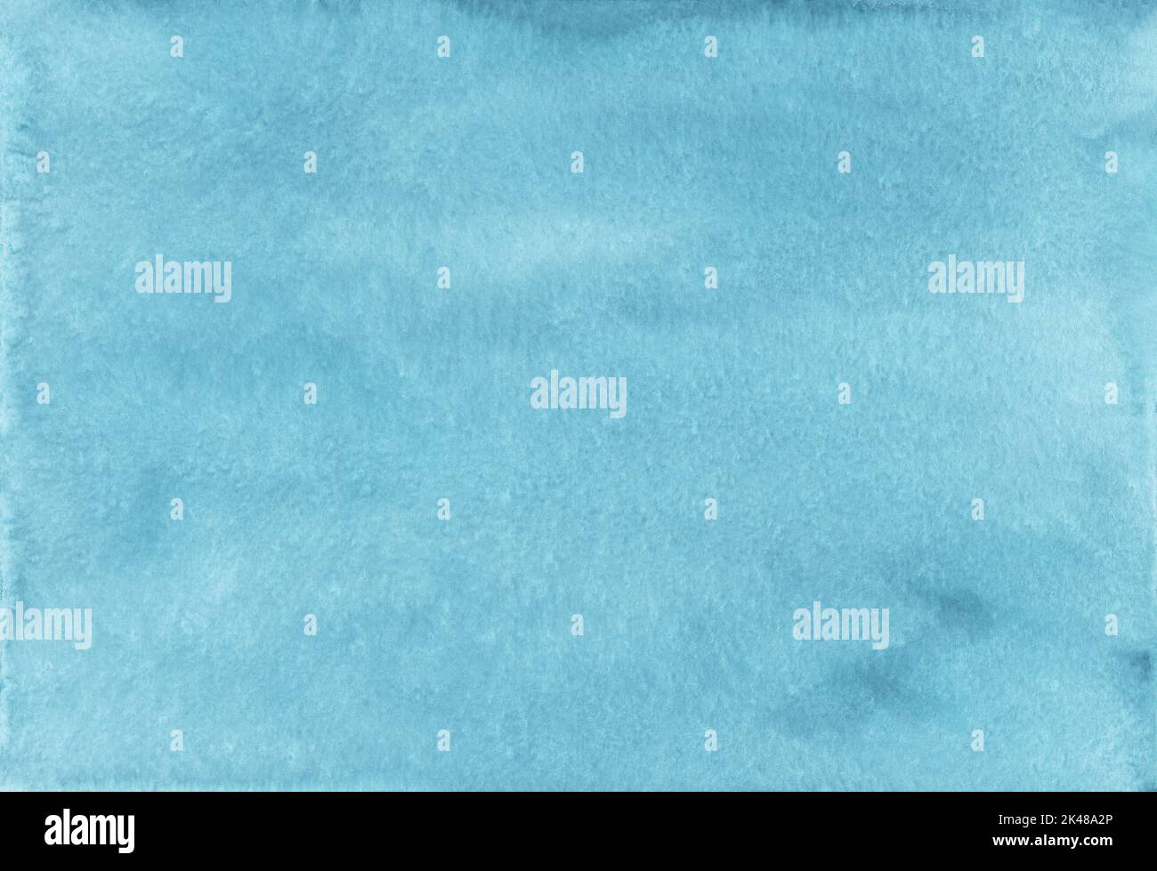 Watercolor sea green color background painting. Watercolour turquoise