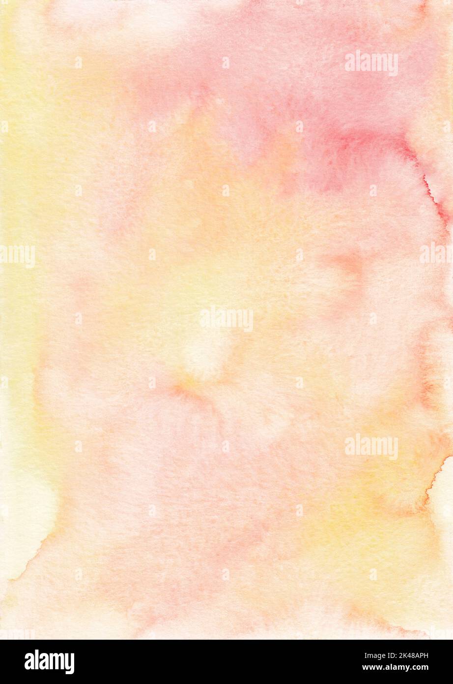 Abstract pastel peach and coral colors watercolor background texture, hand painted. Artistic