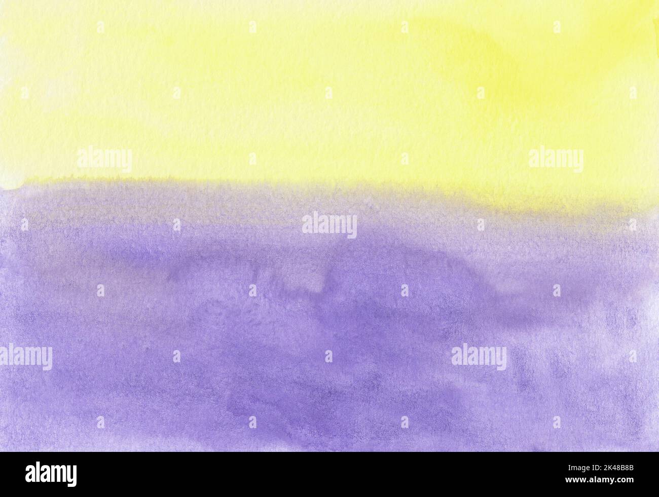 Abstract Pastel Purple And Yellow Watercolor Background Texture Hand 