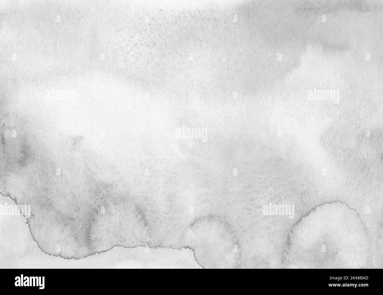 Watercolor liquid pastel grey background. Stains on paper Stock Photo