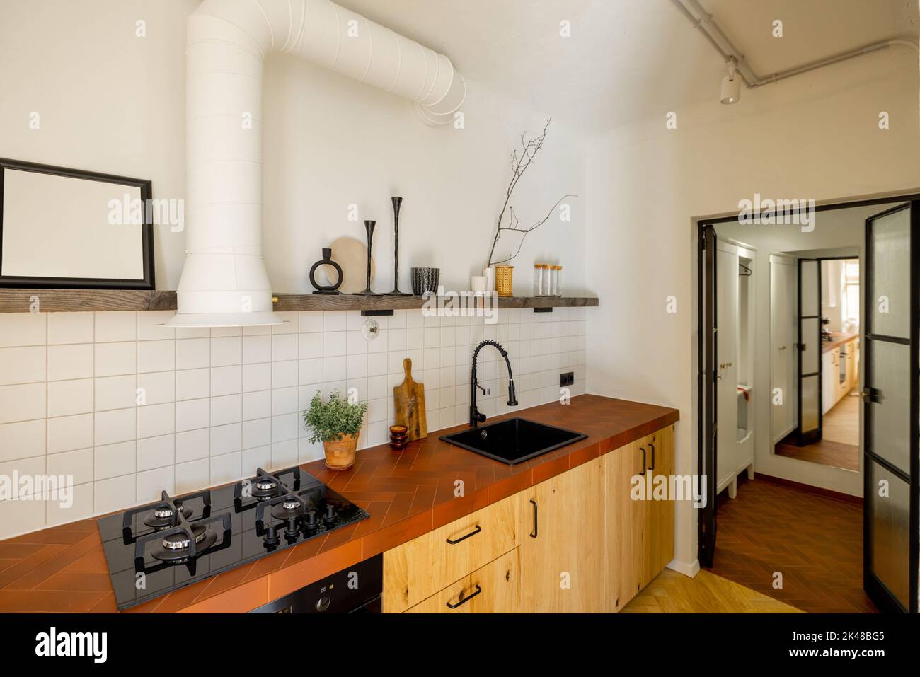 Beautiful stylish kitchen interior Stock Photo
