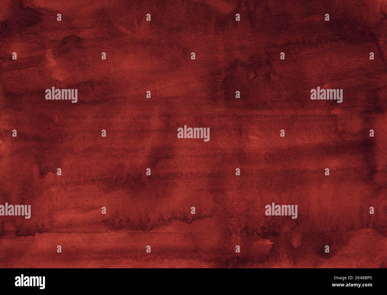 Watercolor dark red texture background hand painted. Watercolour old dusty red color backdrop