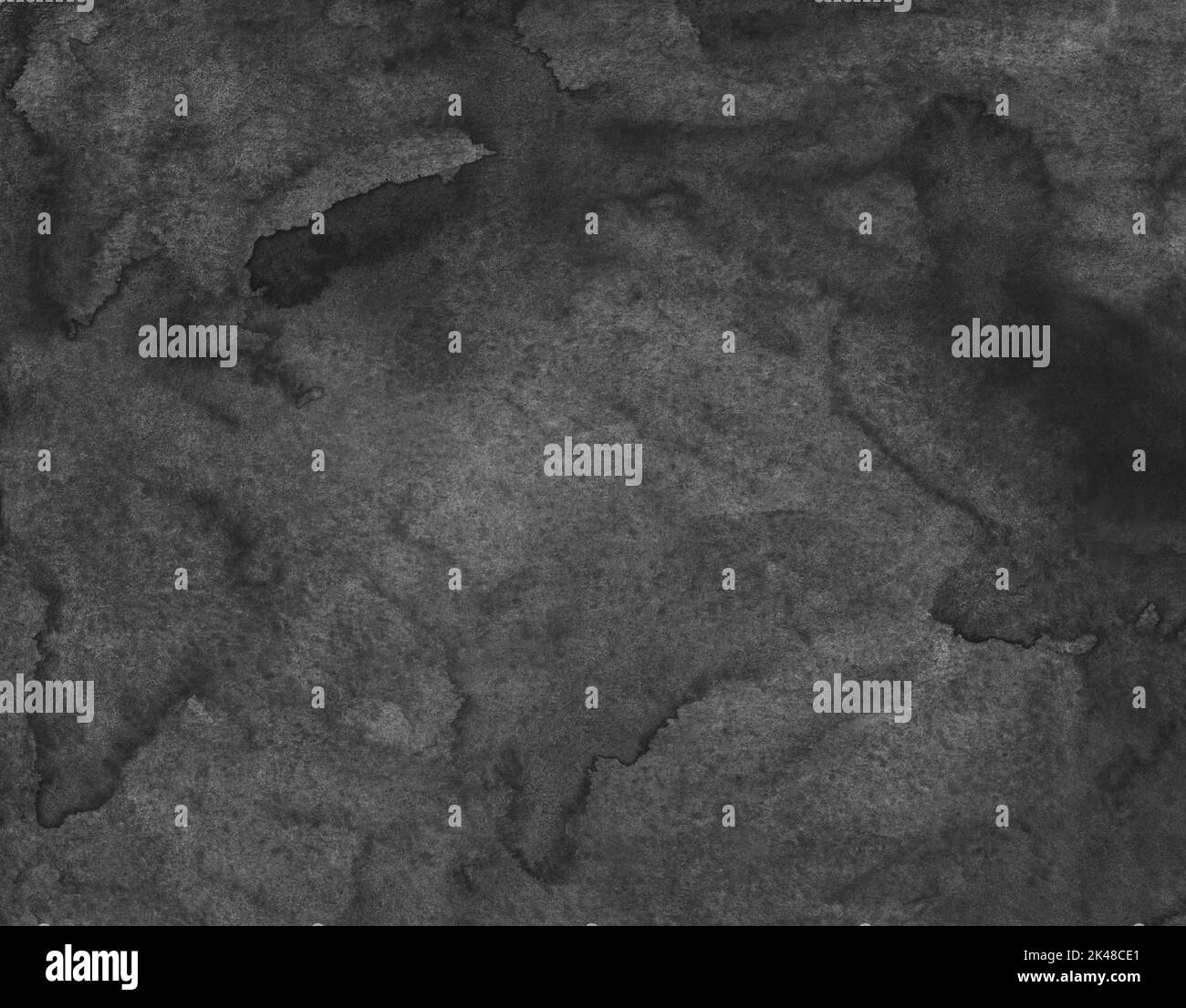 Watercolor dark gray background texture. Old monochrome parchment