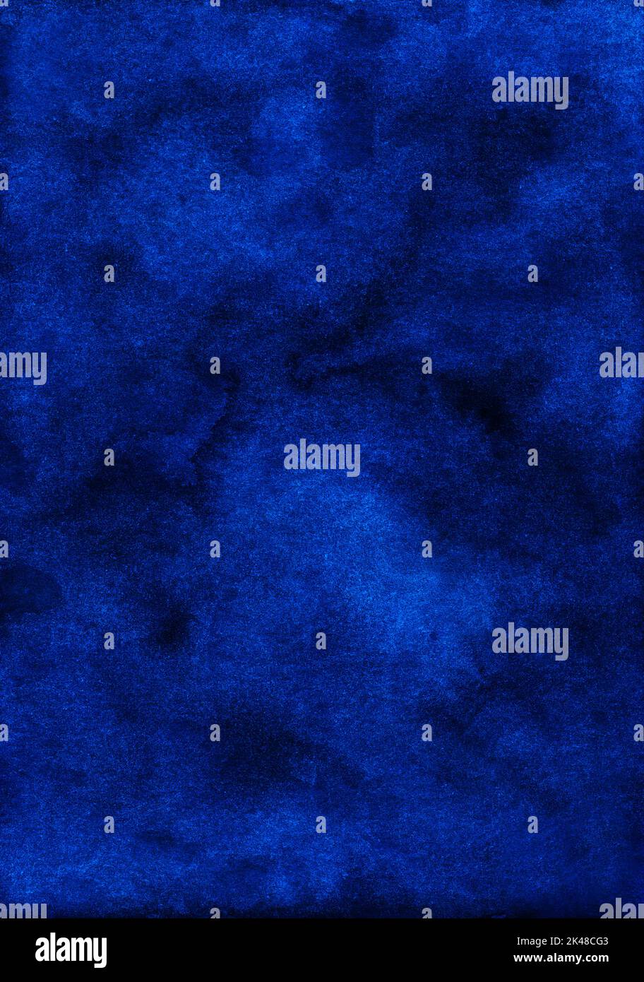 Watercolor deep blue background texture hand painted. Aquarelle indigo ...