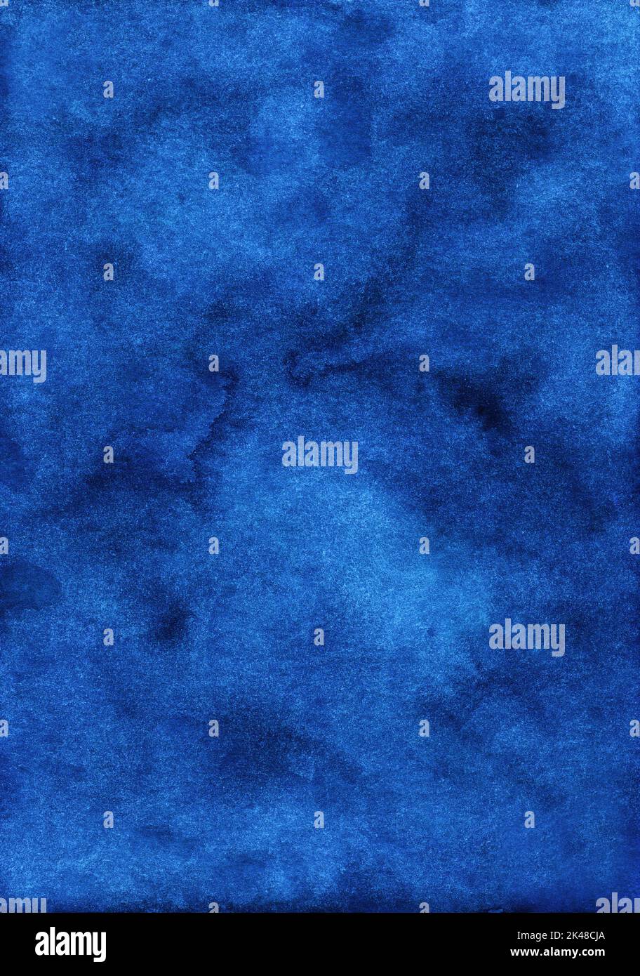Watercolor deep blue background texture hand painted. Aquarelle indigo ...
