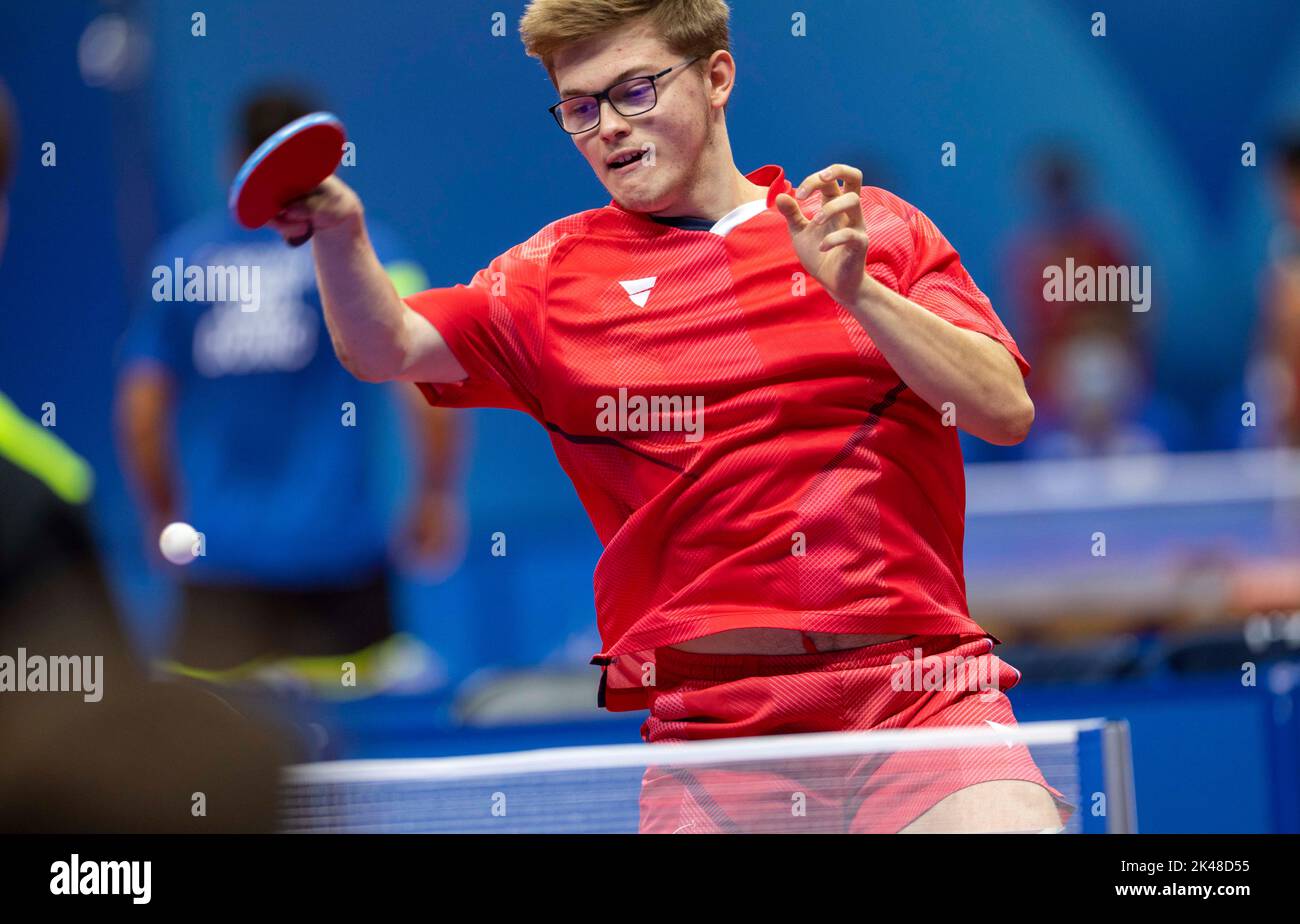 CHENGDU, CHINA - OCTOBER 1, 2022 - Alex Lebrun of France competes in ...