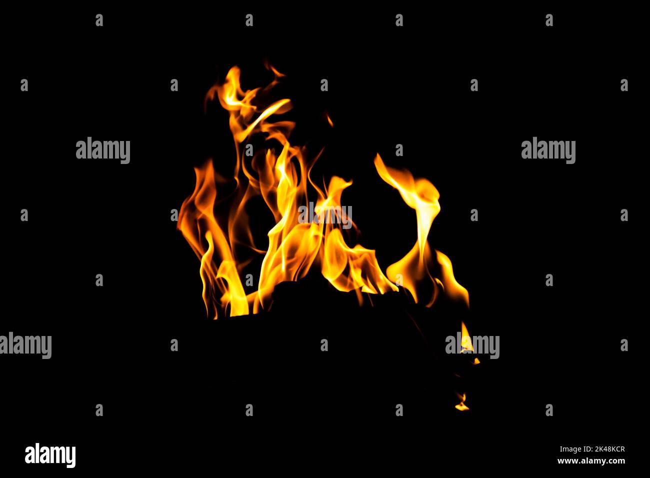 Fire Flame Texture. Burning Material Backdrop. Burn Effect Pattern 