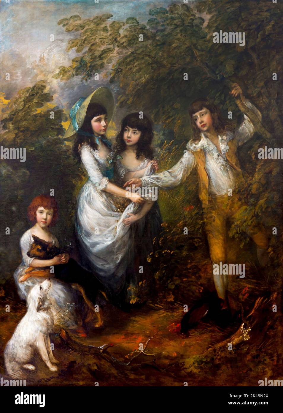 The Marsham Children, Thomas Gainsborough, 1787, Gemaldegalerie, Berlin, Germany, Europe Stock Photo