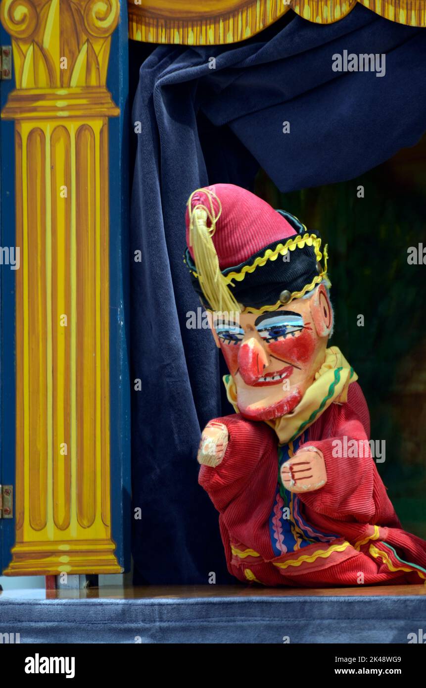 mr punch in punch and judy show Stock Photo
