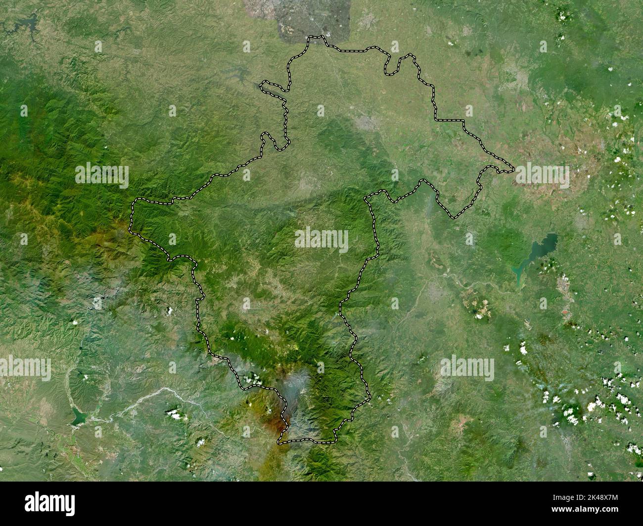 La Vega, province of Dominican Republic. High resolution satellite map Stock Photo Alamy