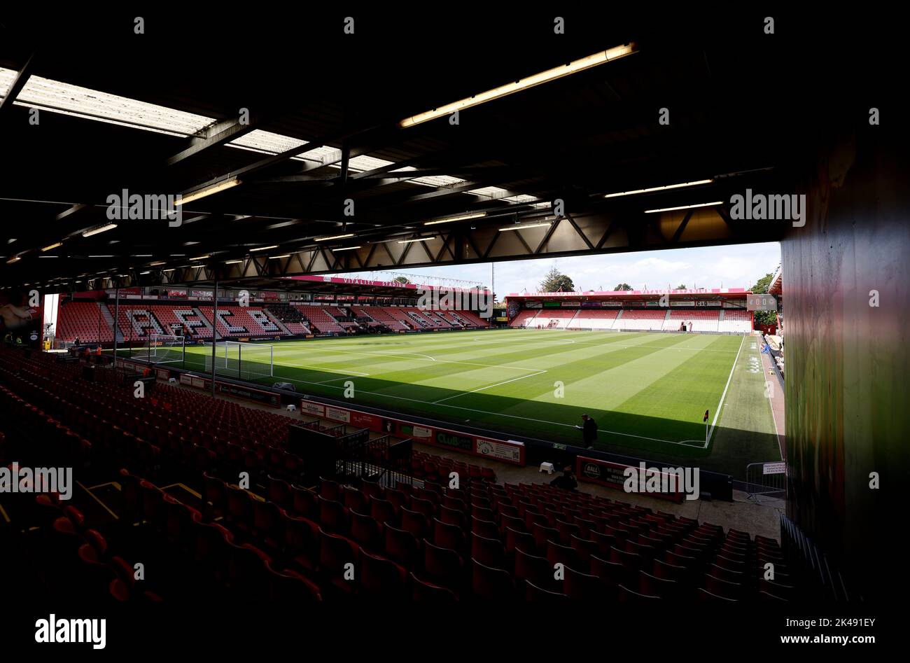 A view inside the ground before the Premier League match at the Vitality Stadium, Bournemouth. Picture date: Saturday October 1, 2022. Stock Photo