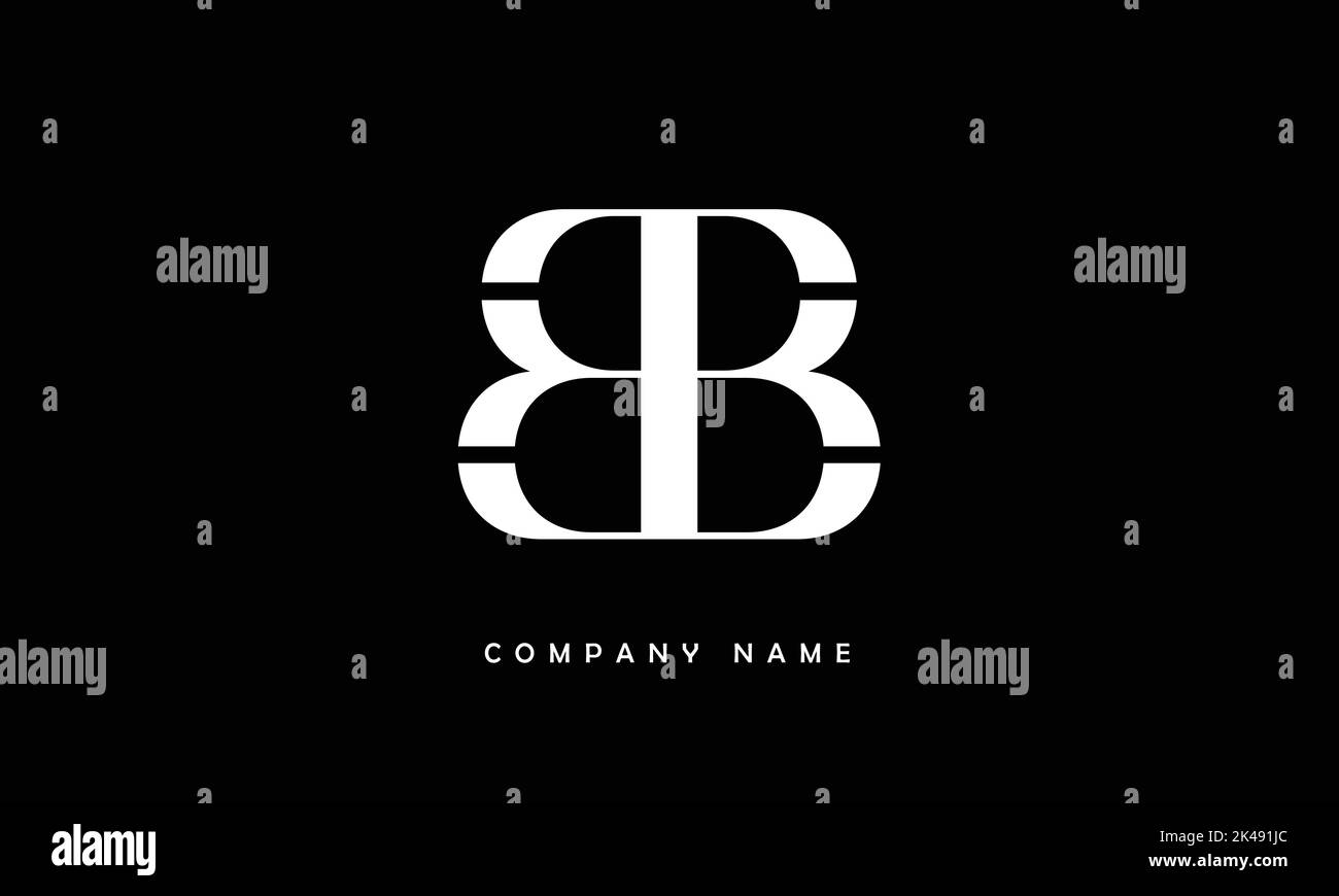BB Abstract Letters Logo Monogram Stock Vector